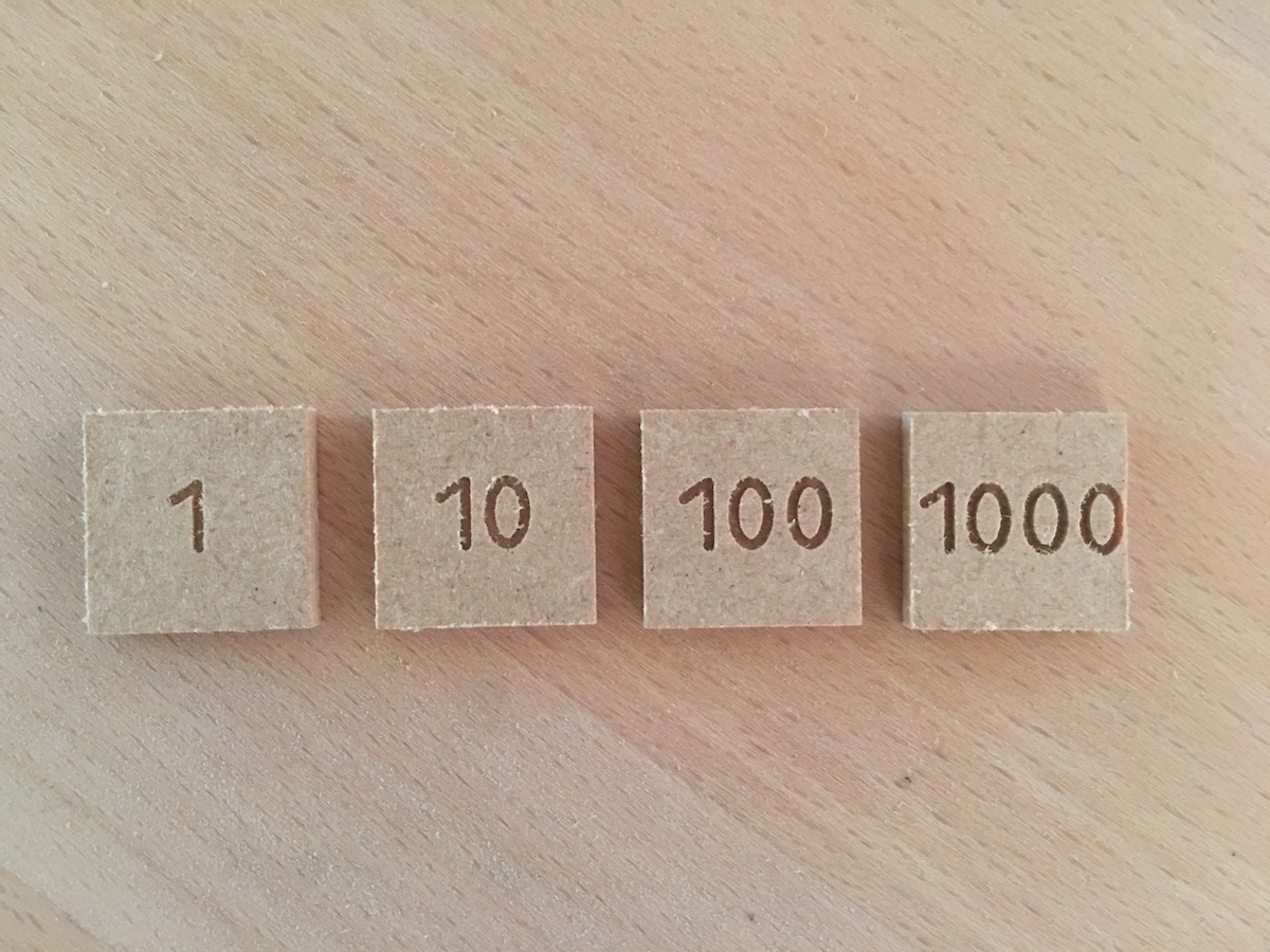 Carrés medium 3mm avec gravure 