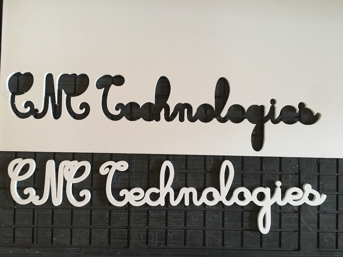 Logo "CNC Technologies"  PVC expansé 10mm