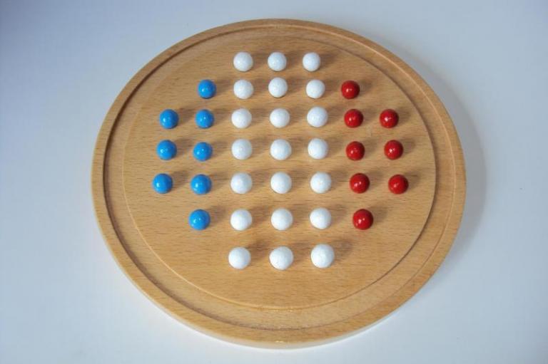 Jeu solitaire en hêtre 18mm